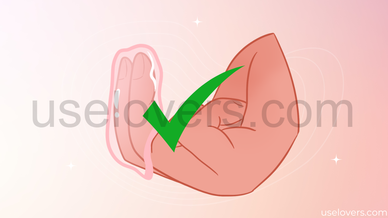 representação do preservativo de dedo