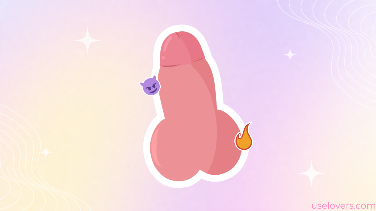 penis com emojis de diabo e foguinho