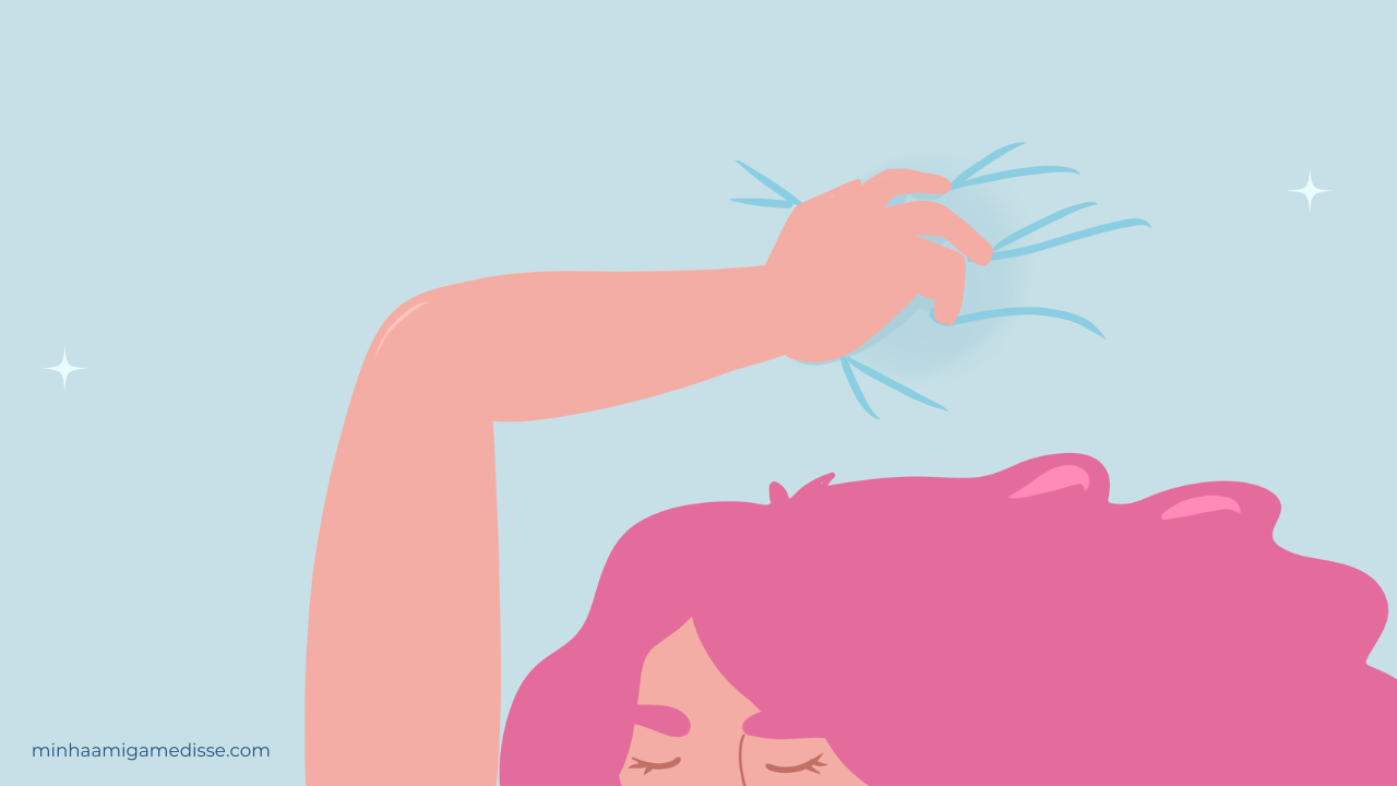 mulher deitada na cama