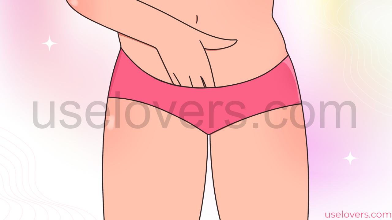 mulher com a mão dentro da calcinha se masturbando