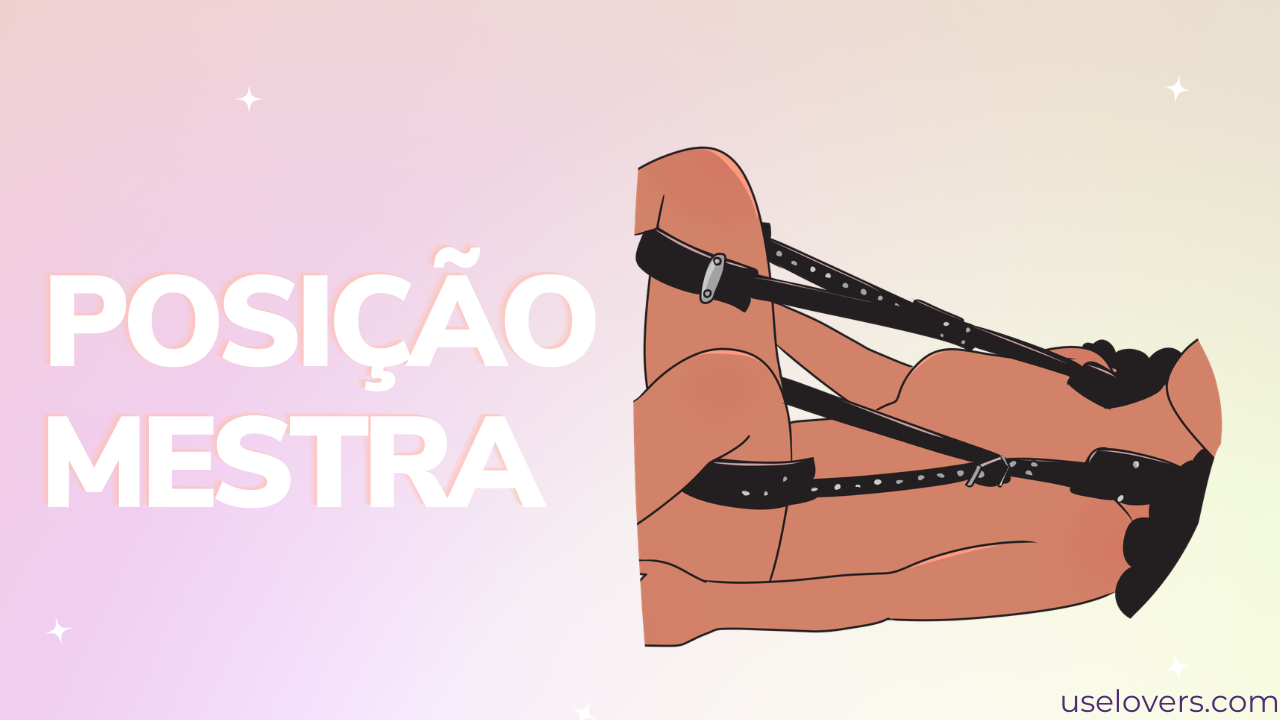 Mulher com harnesse presa no pescoço e joelhos