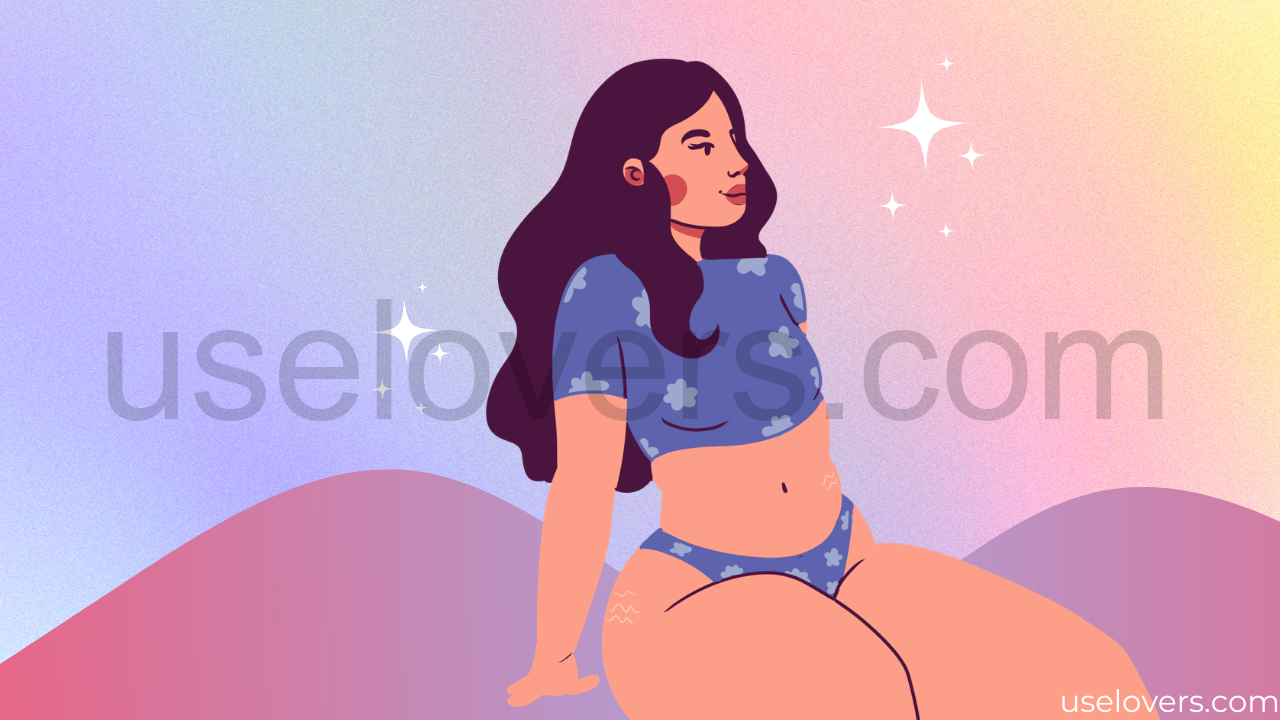 mulher sentada realaxada