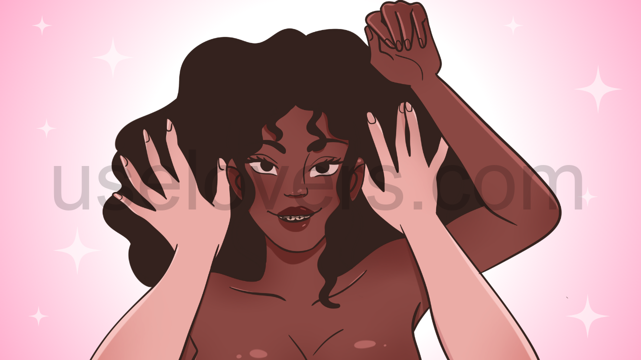 mulher deitada por baixo